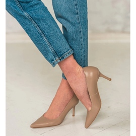 Marco Shoes Escarpins en cuir nappa beige 2 Marco Shoes Escarpins en cuir nappa beige 2