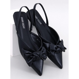 Ballerines talon ouvert Loon Noir le noir 2