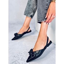 Ballerines talon ouvert Loon Noir le noir 4