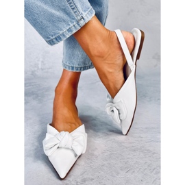 Ballerines à talon ouvert de Loon White blanche 1