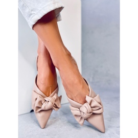Loon Ballerines talon ouvert beige 1