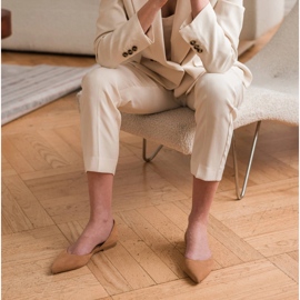 Marco Shoes Ballerines à talon brun 1 Marco Shoes Ballerines à talon brun 1