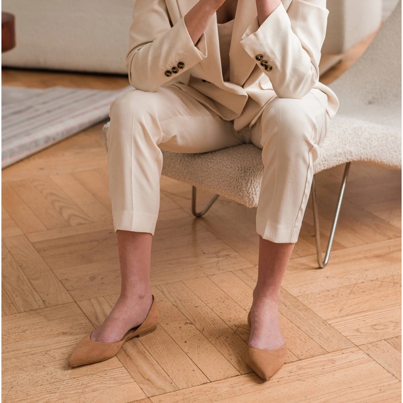 Marco Shoes Ballerines à talon brun 1 Marco Shoes Ballerines à talon brun 1