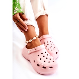 Chaussons Mousse Femme Crocs Rose Coline 4