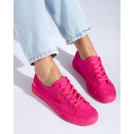 Baskets roses pour femmes Big Star JJ274060 1