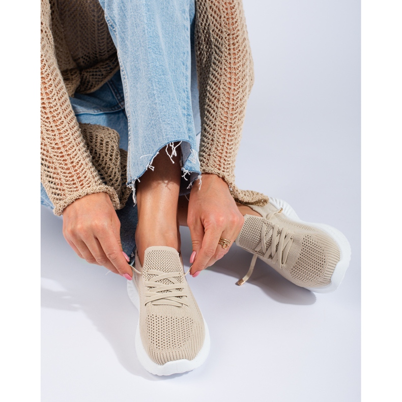 Chaussures de sport textile femme Shelovet beige 1