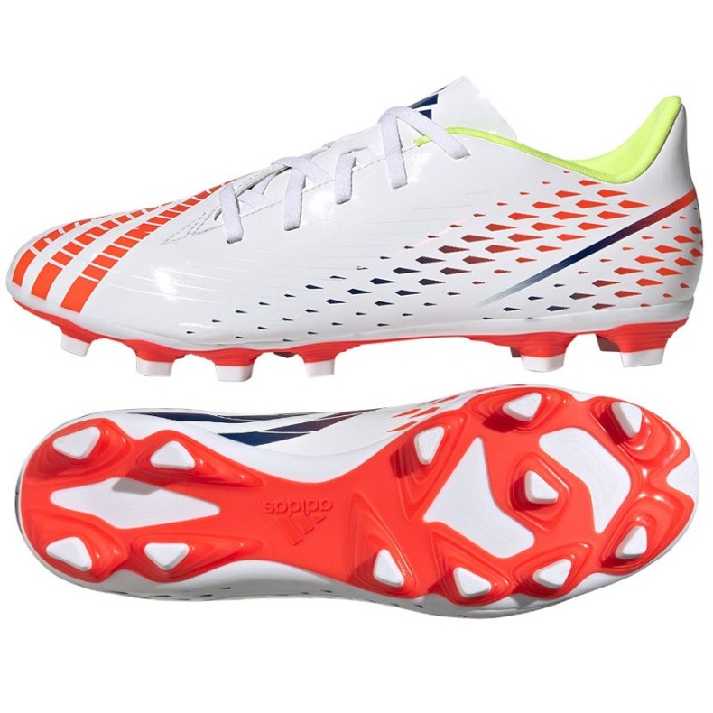 Chaussures de football Adidas Predator Edge.4 FxG M GW0989 blanc blanc 3