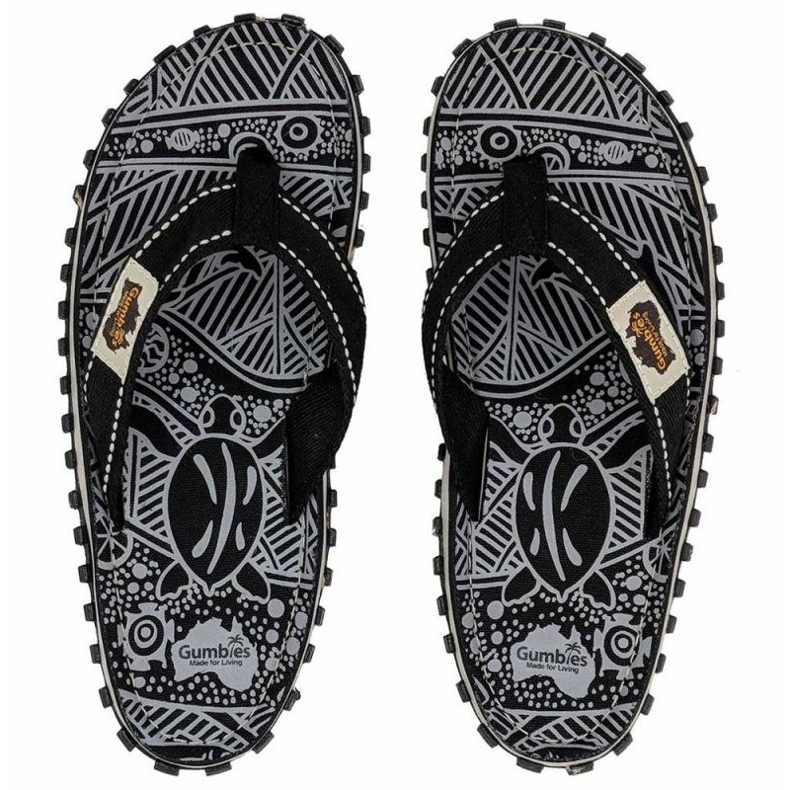 Tongs Gumbies Islander G-IS-UNI-BLSIG noir 1