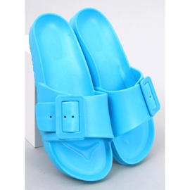 Claquettes en caoutchouc avec boucle Romero L.BLUE bleu 1