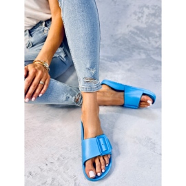 Claquettes en caoutchouc avec boucle Romero L.BLUE bleu 5