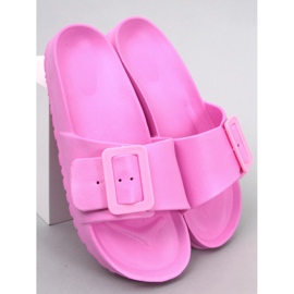 Claquettes en caoutchouc avec boucle Rose Romero 1