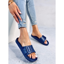 Claquettes en caoutchouc Romero D.BLUE avec boucle bleu 2
