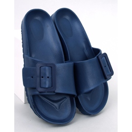 Claquettes en caoutchouc Romero D.BLUE avec boucle bleu 1