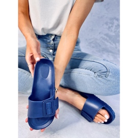 Claquettes en caoutchouc Romero D.BLUE avec boucle bleu 5