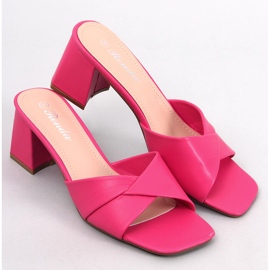 Sandales à petit talon Poncia Fuchsia rose 1