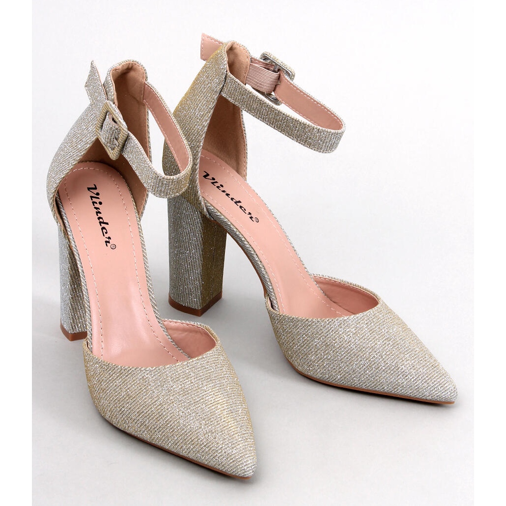 Escarpin rose talon sales carré