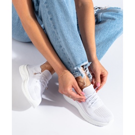 Chaussures de sport textile femme Shelovet blanc blanche 1 Chaussures de sport textile femme Shelovet blanc blanche 1