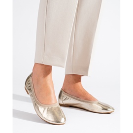 Ballerines dorées femme Shelovet 1