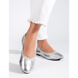 Ballerines femme Shelovet argentées 1