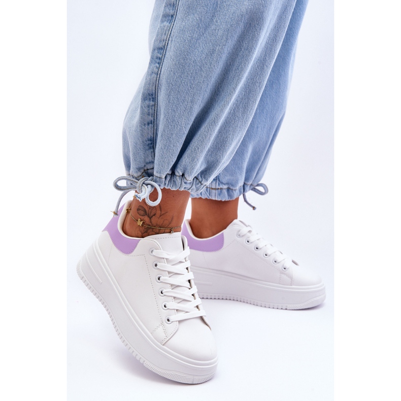 Chaussures De Sport Classiques Femme Blanc-Violet Night Trip blanche 1 Chaussures De Sport Classiques Femme Blanc-Violet Night Trip blanche 1
