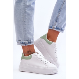 Chaussures de Sport Classiques Femme Blanc-Vert Night Trip 1