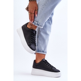 Baskets classiques pour femme Black &amp; White Night Trip noir 2