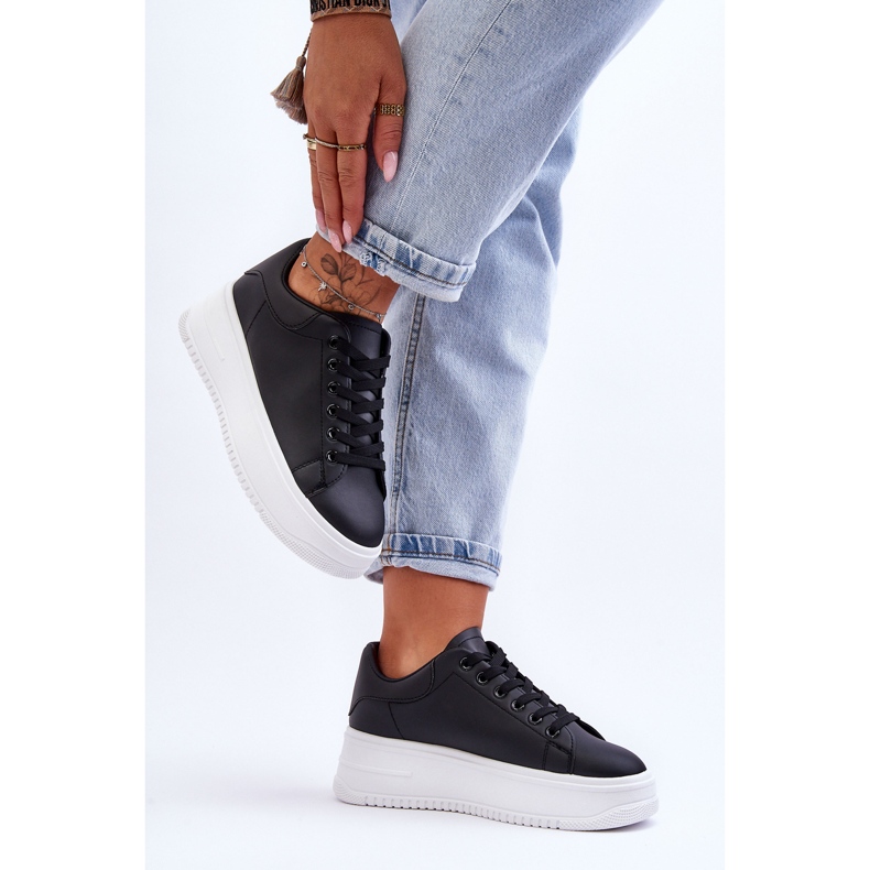 Baskets classiques pour femme Black &amp; White Night Trip le noir 2