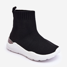 FR1 Chaussures de Sport Chaussette Enfant Noir Benito le noir 1