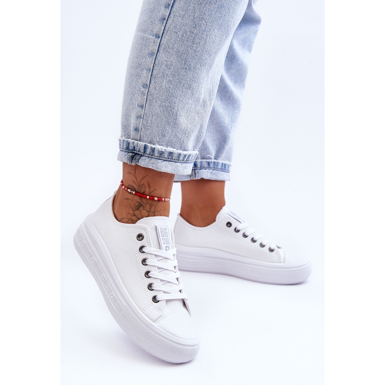 Baskets Plateforme Femme Big Star LL274A177 Blanc blanche 1