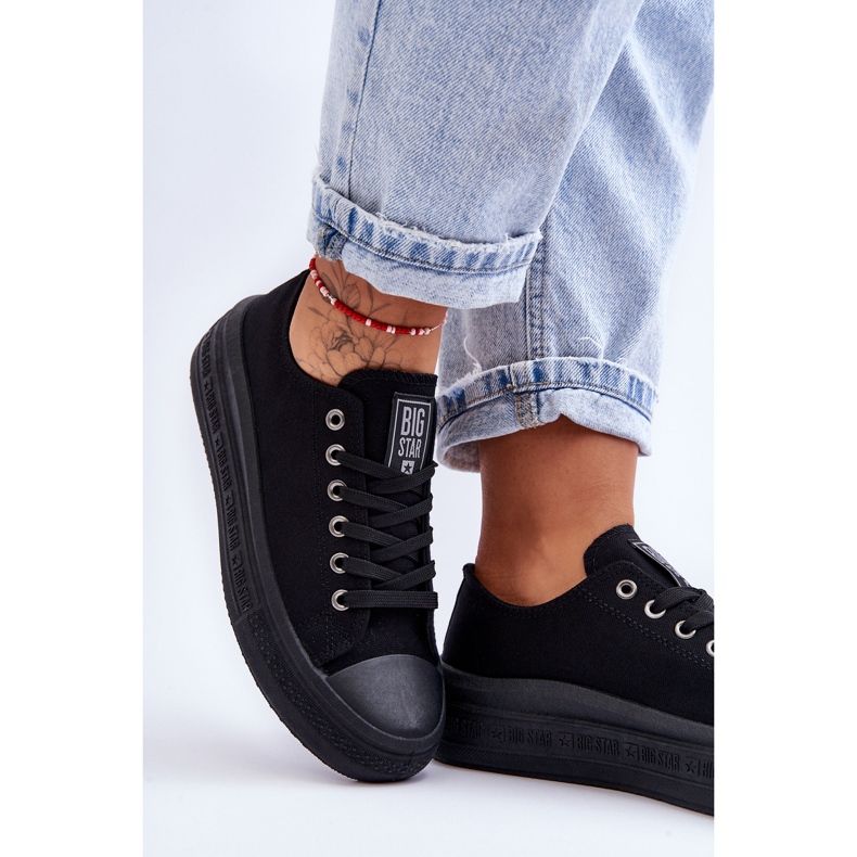 Baskets à plateforme Big Star pour femmes LL274A176 Noir le noir 2