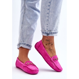 Mocassins classiques en daim pour femmes Rose Corinell 3
