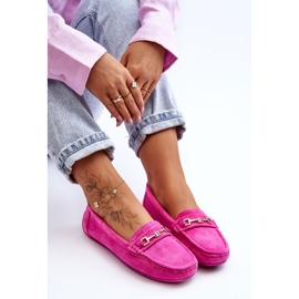 Mocassins classiques en daim pour femmes Rose Corinell 6