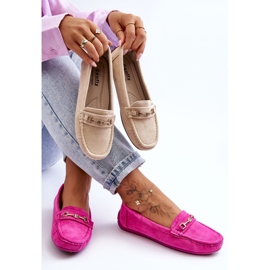 Mocassins classiques en daim pour femmes Rose Corinell 5
