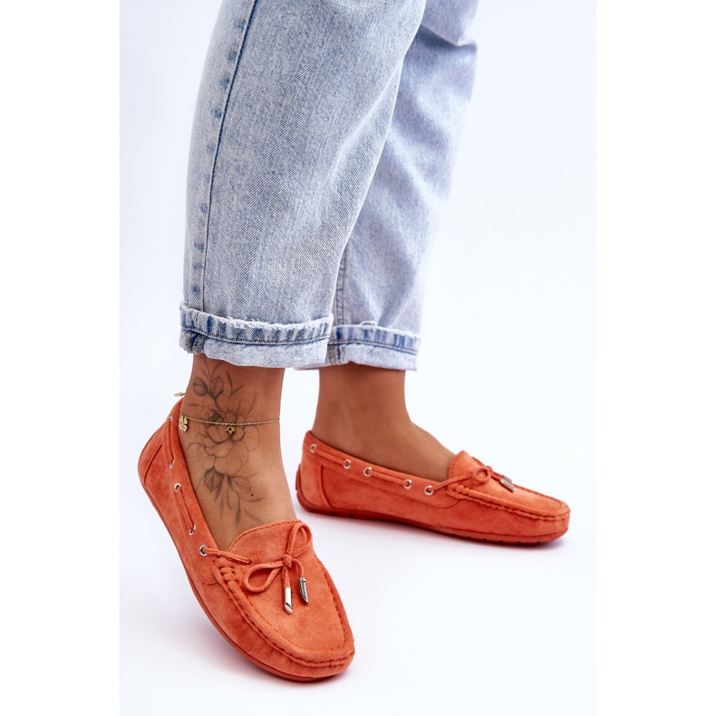 Mocassins en Daim pour Femme Orange Si Passione 1 Mocassins en Daim pour Femme Orange Si Passione 1