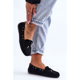 Mocassins en Daim pour Femme Noir Si Passione le noir 2