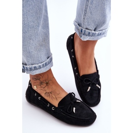 Mocassins en Daim pour Femme Noir Si Passione le noir 3