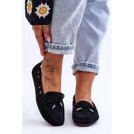 Mocassins en Daim pour Femme Noir Si Passione le noir 8