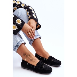Mocassins en Daim pour Femme Noir Si Passione le noir 6