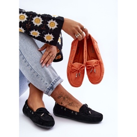 Mocassins en Daim pour Femme Noir Si Passione le noir 4