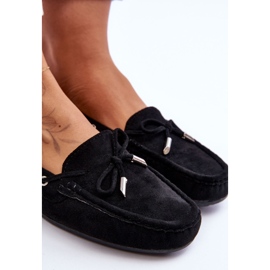 Mocassins en Daim pour Femme Noir Si Passione le noir 9