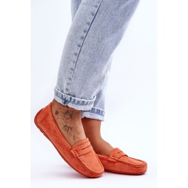 Mocassins en daim pour femme Orange Lenvie 6