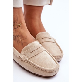 Mocassins Femme en Daim Beige Lenvie 8