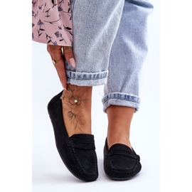 Mocassins en daim pour femme Noir Lenvie le noir 7