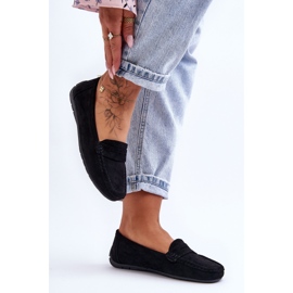 Mocassins en daim pour femme Noir Lenvie le noir 2