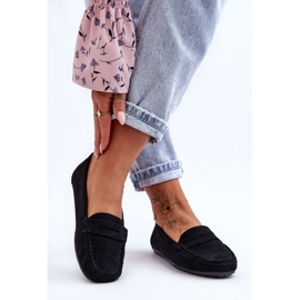 Mocassins en daim pour femme Noir Lenvie le noir 8