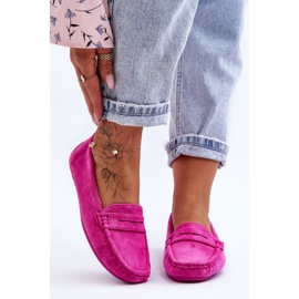 Mocassins en daim pour femme Rose Lenvie 7