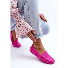 Mocassins en daim pour femme Rose Lenvie 3