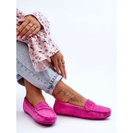 Mocassins en daim pour femme Rose Lenvie 4