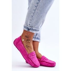 Mocassins en daim pour femme Rose Lenvie 6