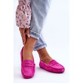 Mocassins en daim pour femme Rose Lenvie 8